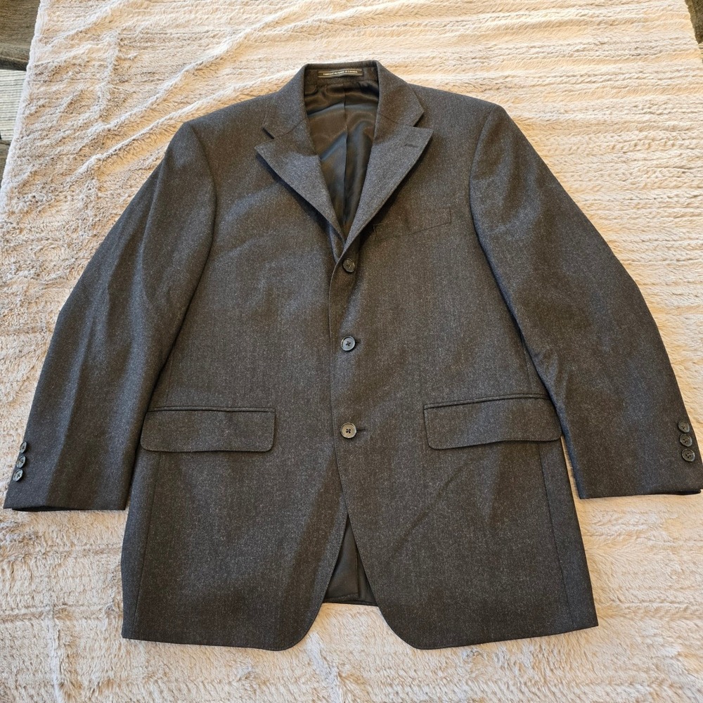 J. Press Presstige Parker Blazer Mens 38S Wool Vitale Barberis Canonico Gray 38S